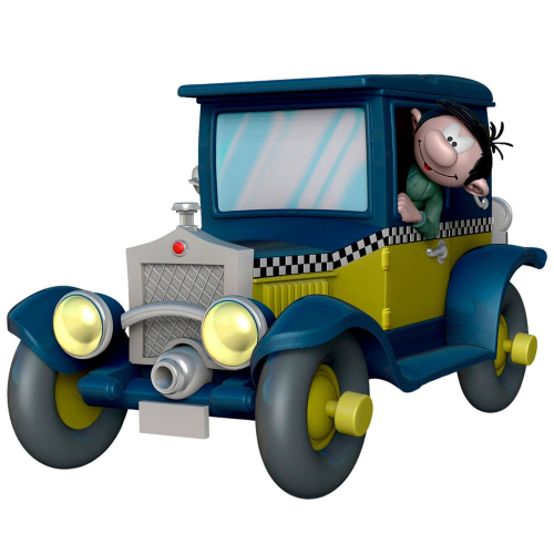 Figura Mealheiro Taxi Fiat 509 Gaston 15cm