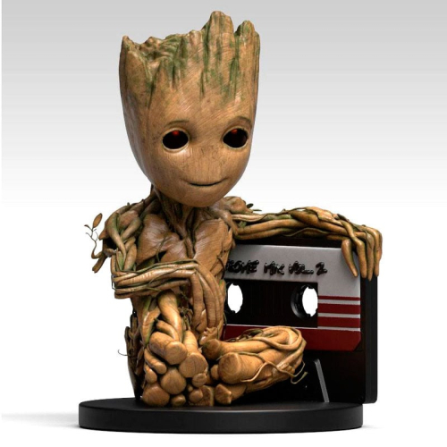 Figura Mealheiro Baby Groot Cassette Guardianes de la Galaxia 2 Marvel