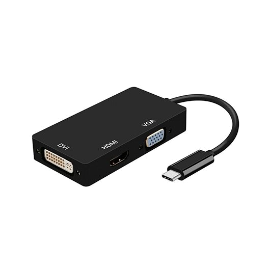 ADAPTADOR USB-C A DVI/HDMI/VGA AISENS