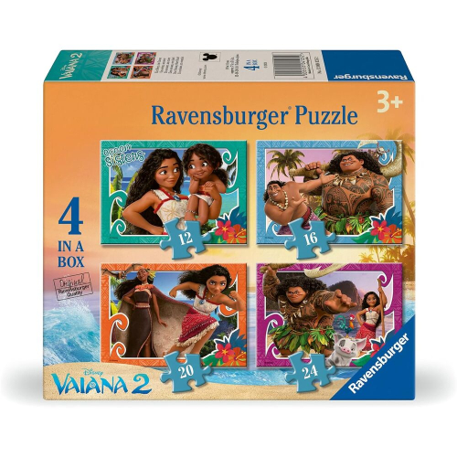 Puzzle Vaiana 2 Disney 12-16-20-24 Peças