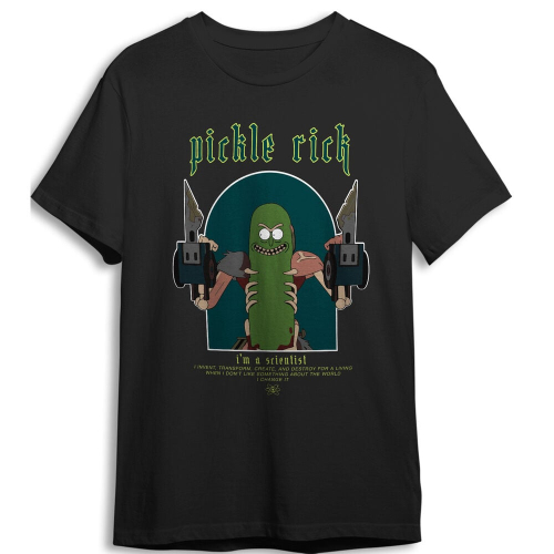 T-shirt Pickle Rick &Morty adulto