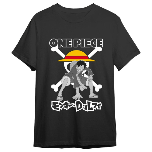 T-shirt Monkey D. Luffy Skull One Piece adulto Tam S