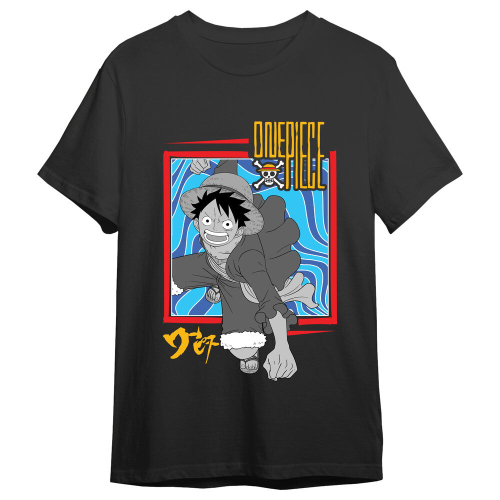 T-shirt Monkey D. Luffy Attack One Piece adulto
