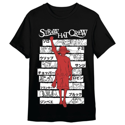 T-shirt Monkey D. Luffy Straw Hat Crew One Piece adulto Tam L