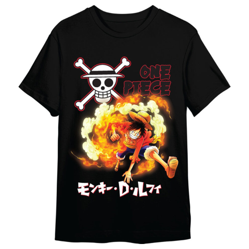 T-shirt Monkey D. Luffy Attack One Piece adulto