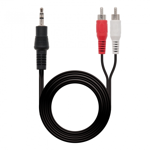 CABO AUDIO 1XJACK 3.5 A 2XRCA 3M NANOCABO