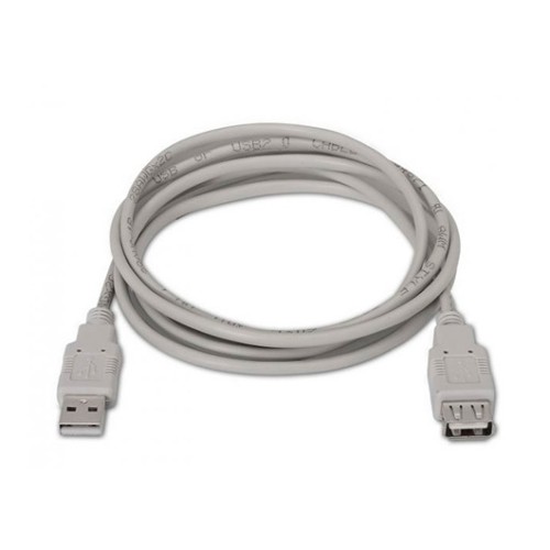 CABO EXTENSOR USB(A) 2.0 A USB(A) 2.0 AISENS 1.8M BEGE