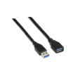 CABO EXTENSOR USB(A) 3.0 A USB(A) 3.0 AISENS 1M Preto