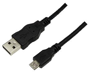 CABO USB(A) 2.0 A MICRO USB(B) 2.0 LOGILINK 0.6M Preto