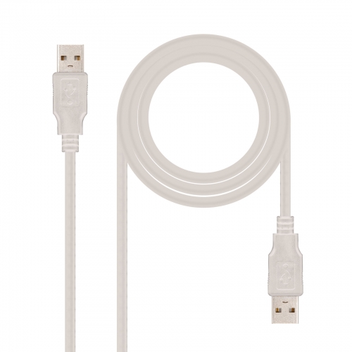CABO USB(A) 2.0 A USB(A) 2.0 NANOCABO 2M BEIGE