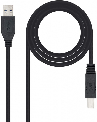 CABO USB(A) 3.0 A USB(B) 3.0 NANOCABLE 2M PRETO