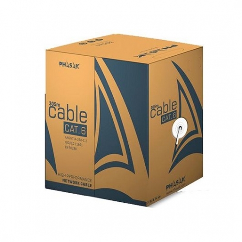CABO REDE RJ45 UTP CAT6 Phasak 305 CINZA