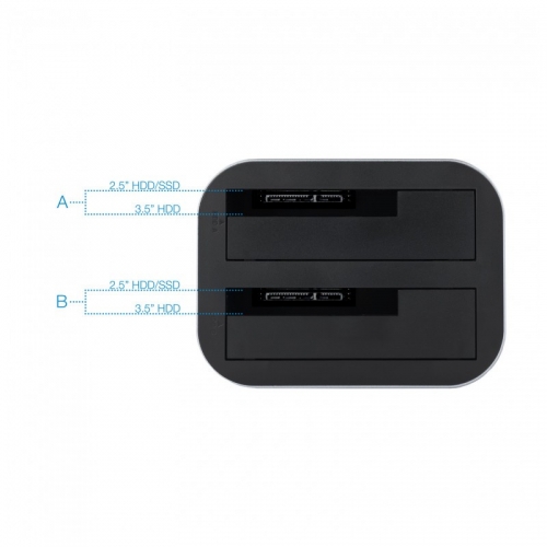 DOCKING STATION TOOQ HDD/SDD 2.5/3.5"SATA