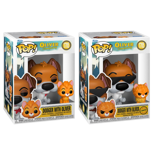 Figura POP Disney Oliver &Company Dodger with Oliver 5 + 1 Chase