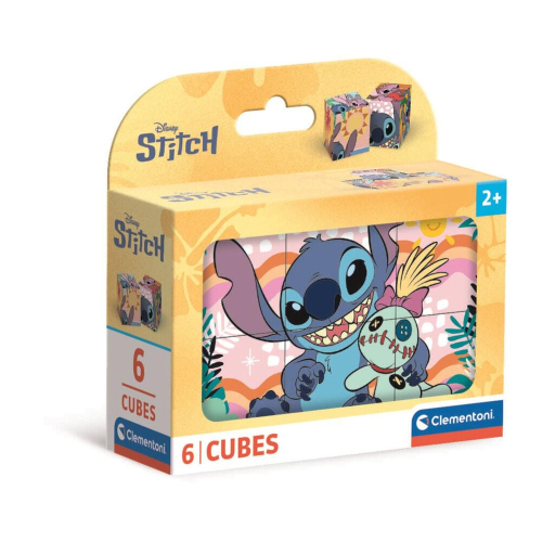 Puzzle cubo Stitch Disney 6Peças