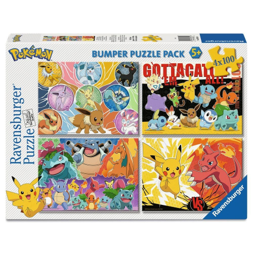 Puzzle Pokemon 4x100 Peças