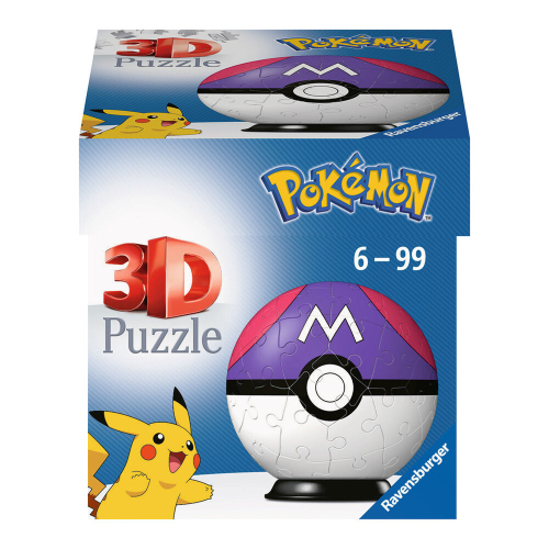 Puzzleball Pokemon Masterball morada 54 Peças