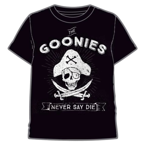 T-shirt Never Say Die The Goonies adulto
