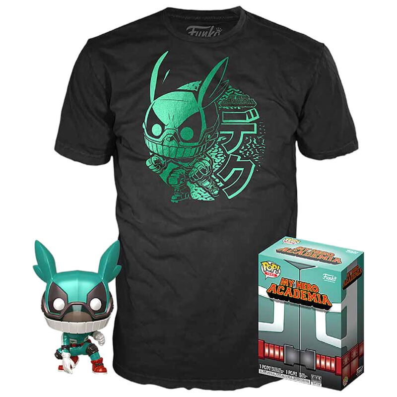Set figura POP &Tee My Hero Academia Deku with Helmet Tam XL