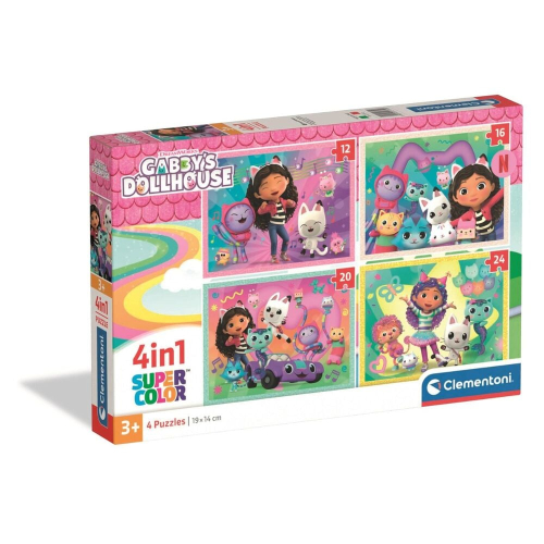 Puzzle La Casa de Bonecas de Gabby 12-16-20-24 Peças