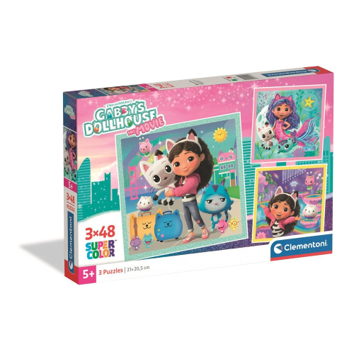 Puzzle La Casa de Bonecas de Gabby 3x48Peças
