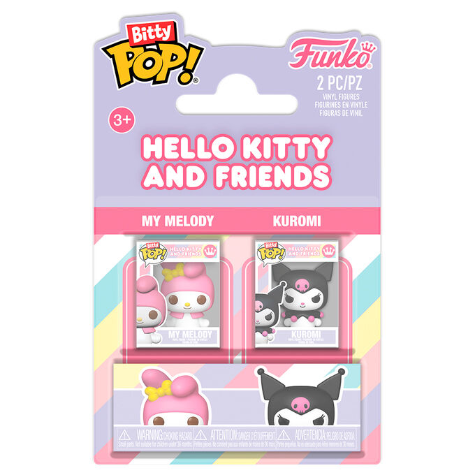 Blister 2 Bitty POP Sanrio Hello Kitty and Friends My Melody &Kuromi