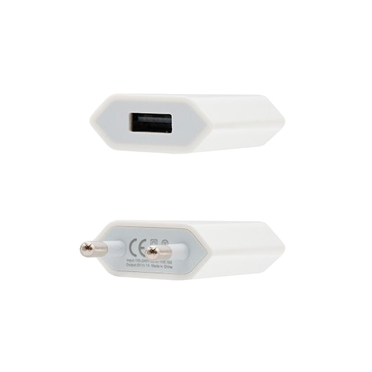 Nanocable Carregador USB 5V/1A Branco