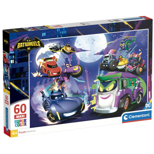 Puzzle maxi Batwheels DC Comics 60 Peças
