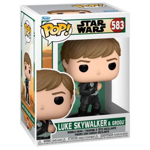 Figura POP Star Wars El Libro de Boba Fett 2 Luke Skywalker &Grogu