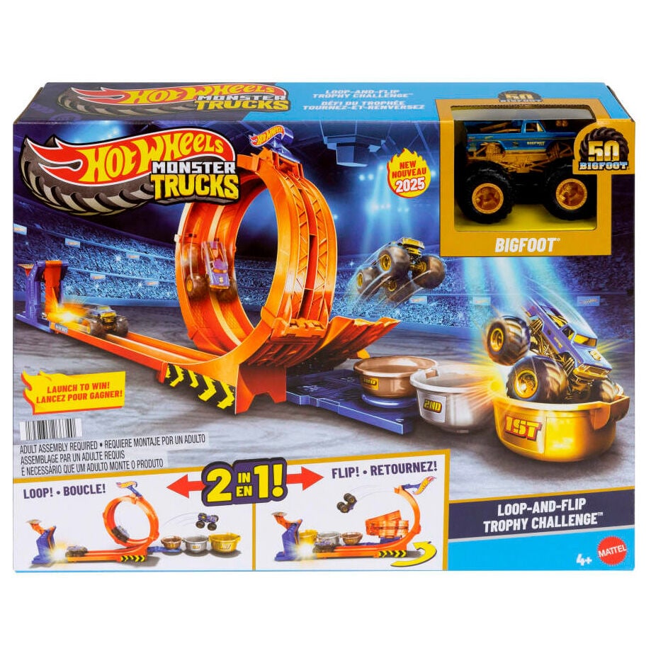 Pista Trofeu de Desafío Bigfoot Monster Trucks Hot Wheels