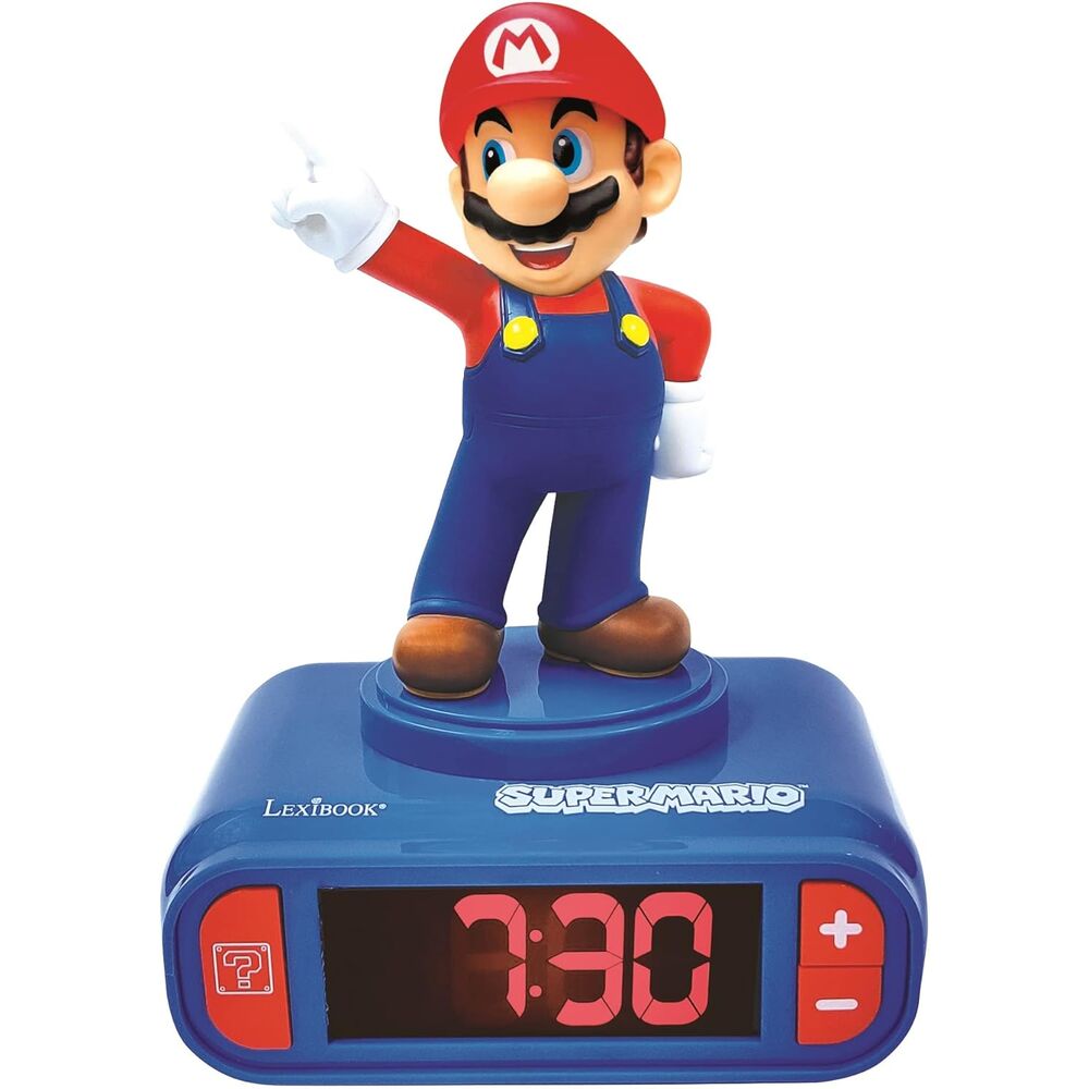 Despertador digital luz nocturna Mario Super Mario Bros