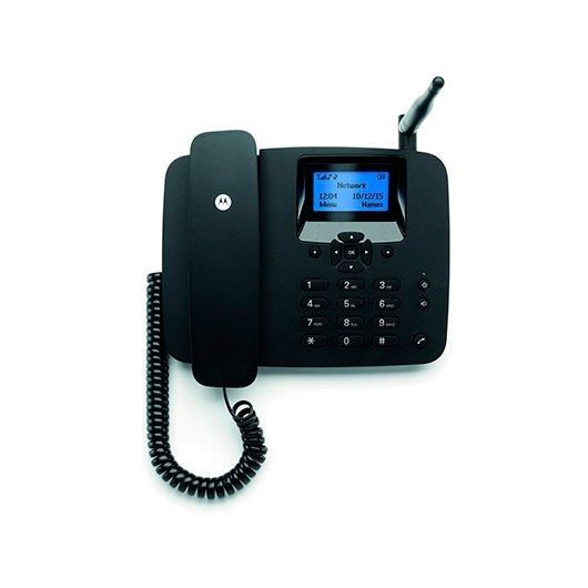 TELEFONE COM CABO DIGITAL MOTOROLA FW200L PRETO