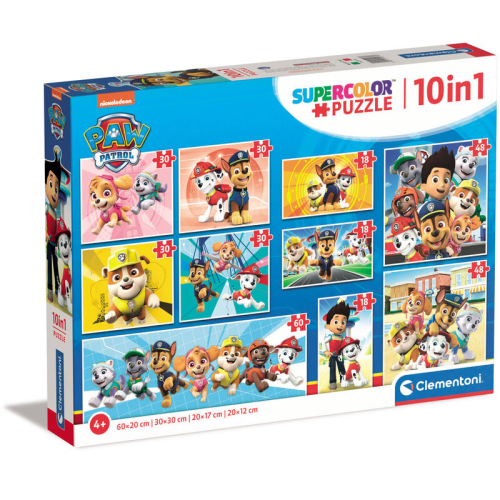 Puzzle Patrulla Canina Paw Patrol 18+30+48+60 Peças