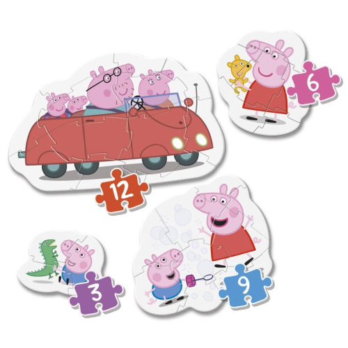 Puzzle My First Puzzle Peppa Pig 3-6-9-12 Peças