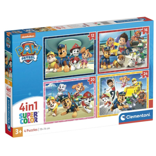 Puzzle Patrulla Canina Paw Patrol 12-16-20-24 Peças