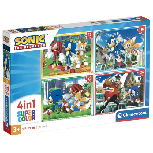 Puzzle Sonic the Hedgehog 12-16-20-24 Peças
