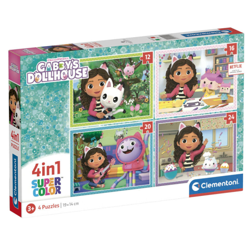 Puzzle La Casa de Bonecas de Gabby 12-16-20-24 Peças