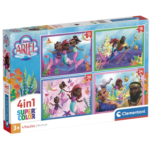 Puzzle Ariel Disney 12+16+20+24 Peças