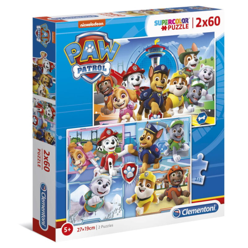 Puzzle Patrulla Canina Paw Patrol 2x60 Peças
