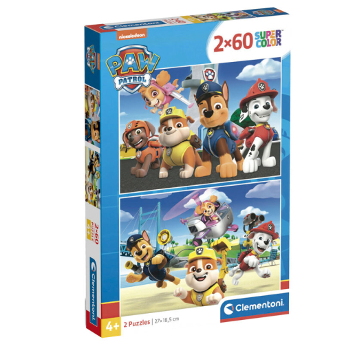 Puzzle Patrulla Canina Paw Patrol 2x60 Peças