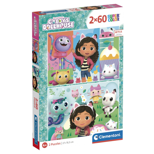 Puzzle La Casa de Bonecas de Gabby 2x60Peças