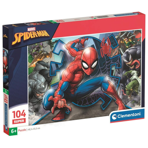 Puzzle super Spiderman Marvel 104 Peças