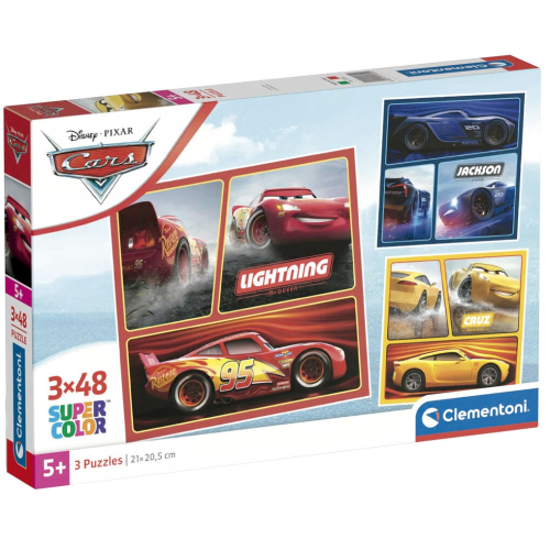 Puzzle Cars Disney 3x48Peças