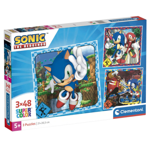 Puzzle Sonic the Hedgehog 3x48Peças