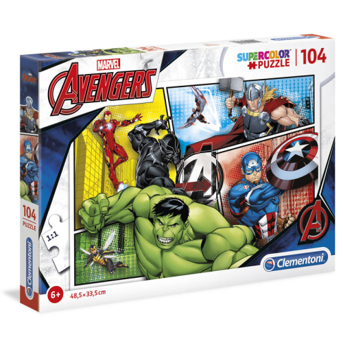 Puzzle Vengadores Avengers Marvel 104 Peças
