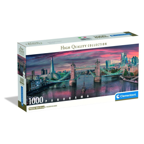 Puzzle Panorama Across the River Thames High Quality 1000 Peças