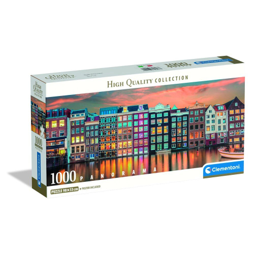 Puzzle Panorama Bright Amsterdam High Quality 1000 Peças