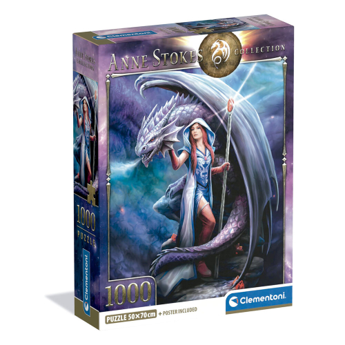Puzzle Dragon Mage Anne Stokes 1000 Peças