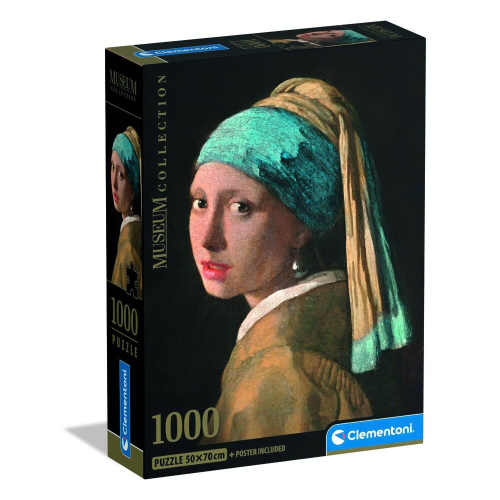 Puzzle Girl with Pearl Earring Vermeer Museum 1000 Peças