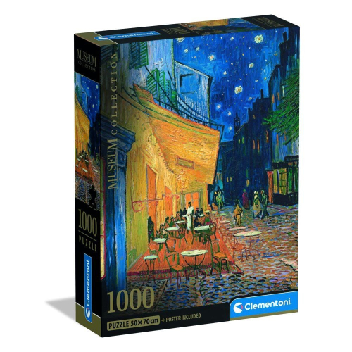 Puzzle Cafe Terrace at Night Van Gogh Museum 1000 Peças